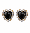 Raven Heart Studs