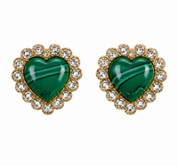 Raven Heart Studs