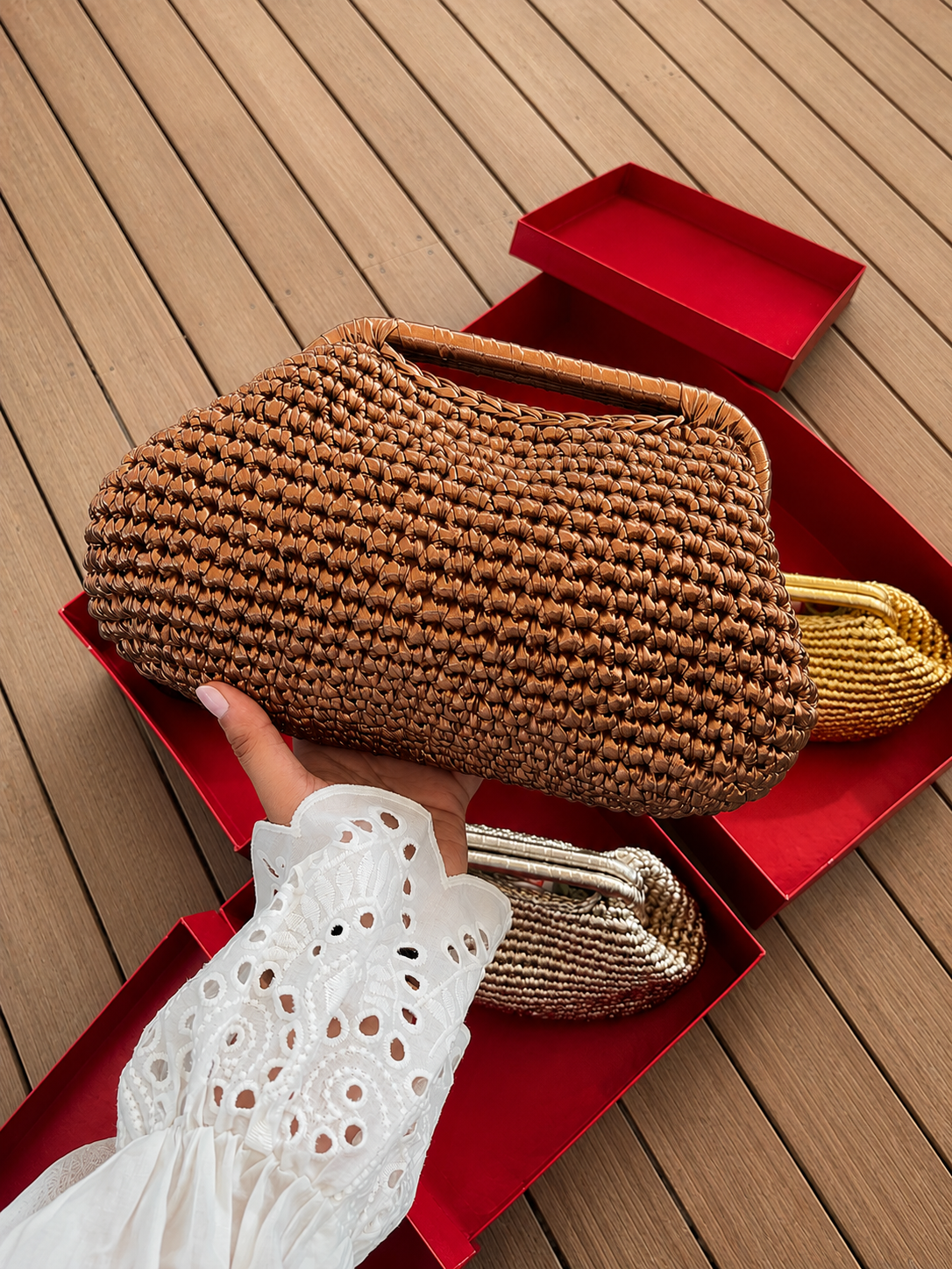 Luna Weave Clutch